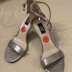 Jones New York Metallic Heeled Sandals